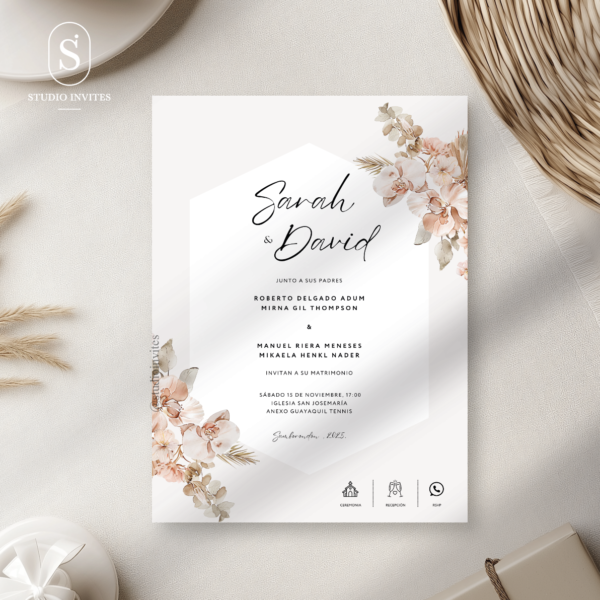 INVITACIÓN DIGITAL - BODA - PAMPAS GRASS